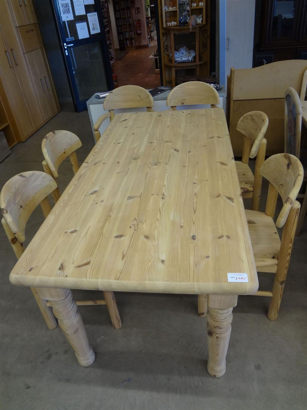 (20435) Tisch + 6 Stühle, 340,- €